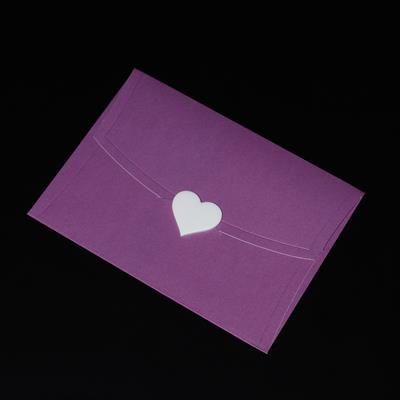 Mühürcüm Renk Mor Kalp  12 Adet Hazır Kendinden Yapışkanlı Sticker Mühür RM2120