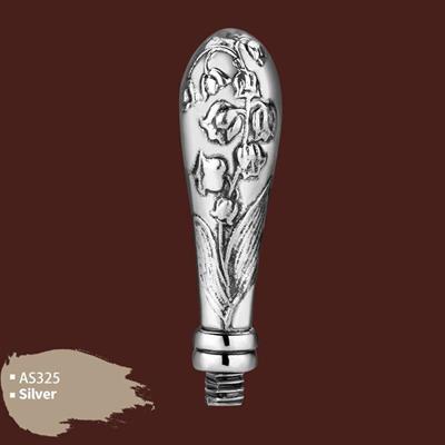 Mum Mühür Damga Kolu Premium Metal Çan Çiçeği Gümüş