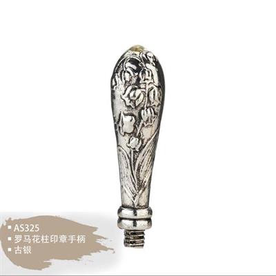 Mum Mühür Damga Kolu Premium Metal Çan Çiçeği Gümüş