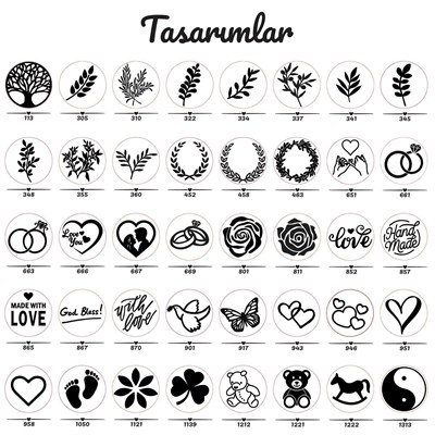 Mum Mühürü Antik Set Bakır Kafa 3 Renk 140 Metalik Wax Ahşap Sap