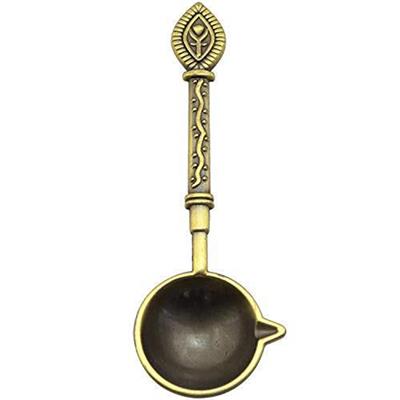 Mum Mührü Eritme Kaşığı Döküm Prinç Oksit Retro Stil Kaşık