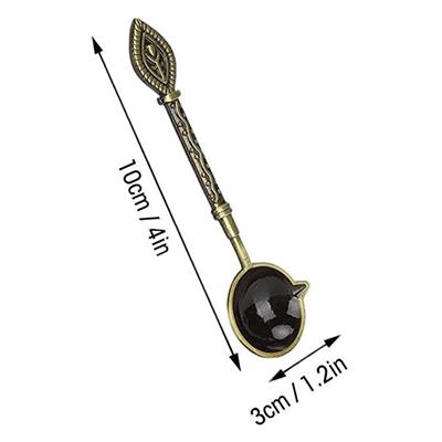 Mum Mührü Eritme Kaşığı Döküm Prinç Oksit Retro Stil Kaşık