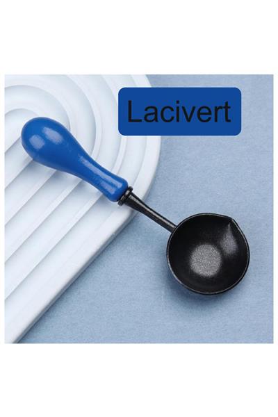 Mum Mühürü Eritme Kaşığı Yapışmaz Teflon  Kolay Temizlik Renkli Sap 