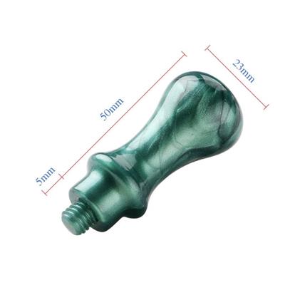 Mum Mühürü Sapı ABS Reçine El Yapımı Sedefli Yeşil M8 Dişli