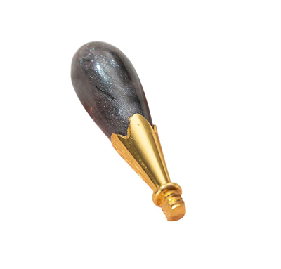 Mum Mühürü Sapı ABS Reçine Tomurcuk Simli Füme M8 Dişli