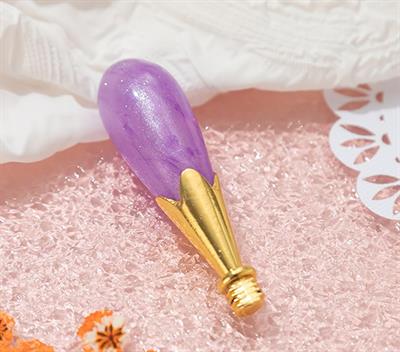 Mum Mühürü Sapı ABS Reçine Tomurcuk Simli Menekşe M8 Dişli