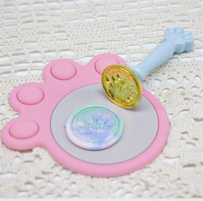 Mum Mühürü Sapı Mavi Renkli Sentetik Reçine M8 Dişli