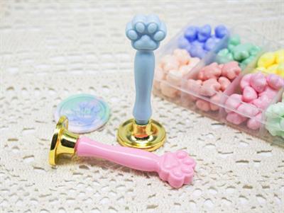 Mum Mühürü Sapı Mavi Renkli Sentetik Reçine M8 Dişli