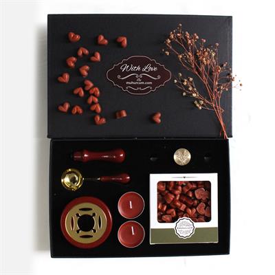 Mum Mührü Uygulama Seti Kahverengi Kendin Yap Mühür Seti 6 Parça BBS102