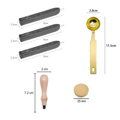 Mum Mührü Uygulama Seti Kendin Yap Mühür Seti 5 Parça RKK100