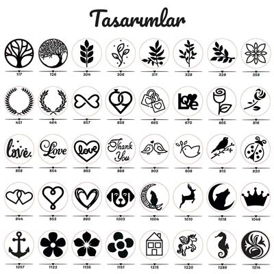 Mum Mühürü Uygulama Seti Kendin Yap Mühür Seti 8 Parça RIS103