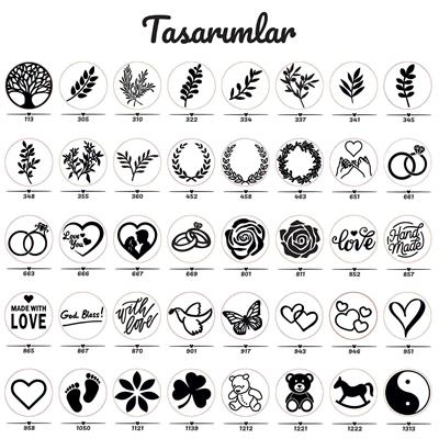 Mum Mührü Uygulama Seti Mavi Kendin Yap Mühür Seti 6 Parça BBS104