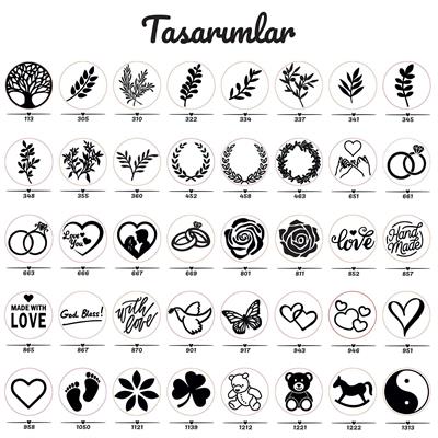 Mum Mühürü Uygulama Seti Kendin Yap Mühür Seti 8 Parça RIS103