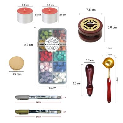Mum Mühürü Uygulama Seti Kendin Yap Mühür Seti 6 Parça RIS104