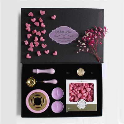 Mum Mührü Uygulama Seti Lila Kendin Yap Mühür Seti 6 Parça BBS103