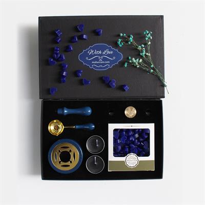 Mum Mührü Uygulama Seti Mavi Kendin Yap Mühür Seti 6 Parça BBS104