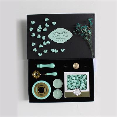 Mum Mührü Uygulama Seti Su Yeşili Kendin Yap Mühür Seti 6 Parça BBS108