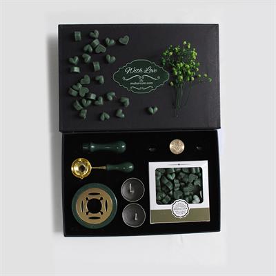 Mum Mührü Uygulama Seti Yeşili Kendin Yap Mühür Seti 6 Parça BBS109