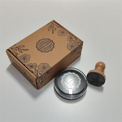 Öğretmen Mührü Ahşap Yuvarlak Mühür Kayın Ağacı Istampa Hediyeli