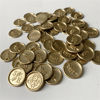 Parlak Altın Hazır Mühür Premium Bantsız