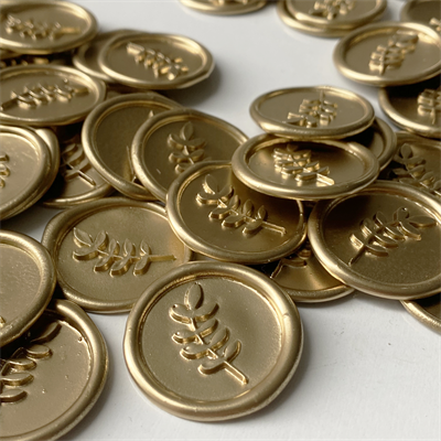 Parlak Altın Hazır Mühür Premium Bantsız