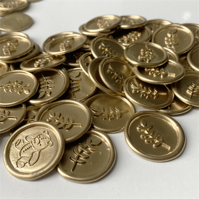 Parlak Altın Hazır Mühür Premium Bantsız