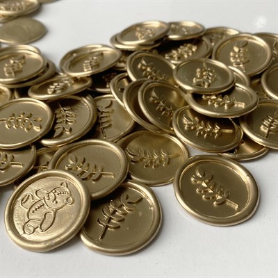 Parlak Altın Hazır Mühür Premium Bantlı