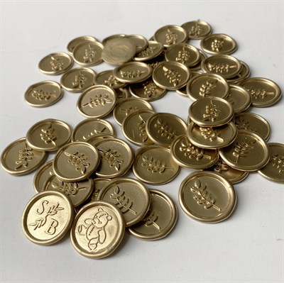 Parlak Altın Hazır Mühür Premium Bantlı