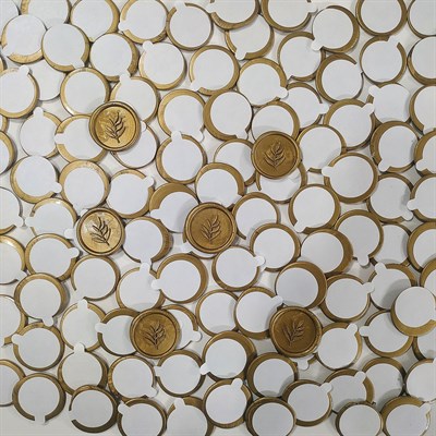 Parlak Altın Hazır Mühür Premium Bantlı