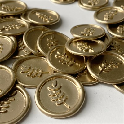 Parlak Altın Hazır Mühür Premium Bantlı