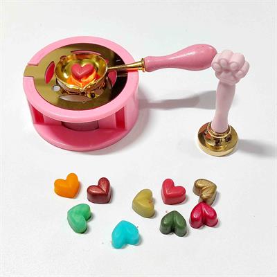 PEMBE PATİLİ MUM MÜHRÜ SETİ