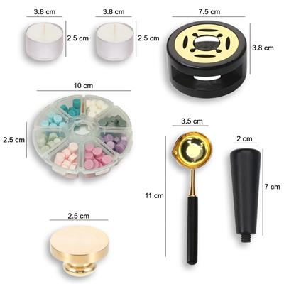 Sanat Temalı Mum Mührü Seti Siyah 2