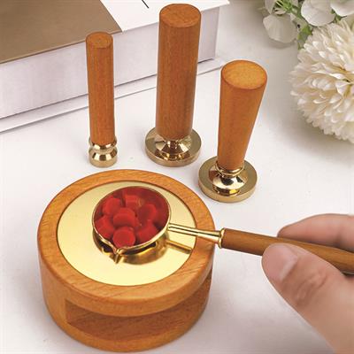 Sanat Temalı Mum Mührü Seti Sarı 2