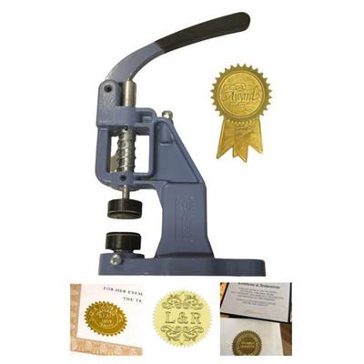 Soğuk Damga Mühür Baskı Makinesi 40-45-50mm Çap 60-150gr  Kağıt İçin