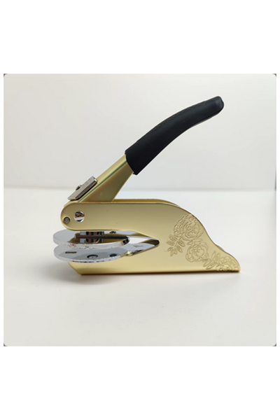 Soğuk Mühür Kabartma Damga Çelik Baskı Presi Lastik Sap Gold