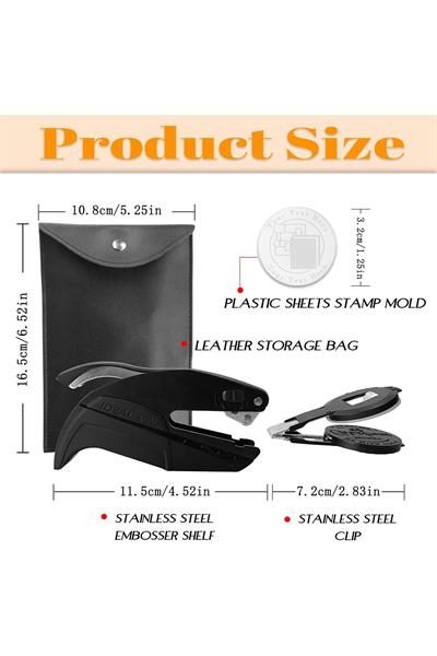 TRODAT Soğuk Mühür Kabartma Damga Portatif El Tipi Baskı Makinesi 