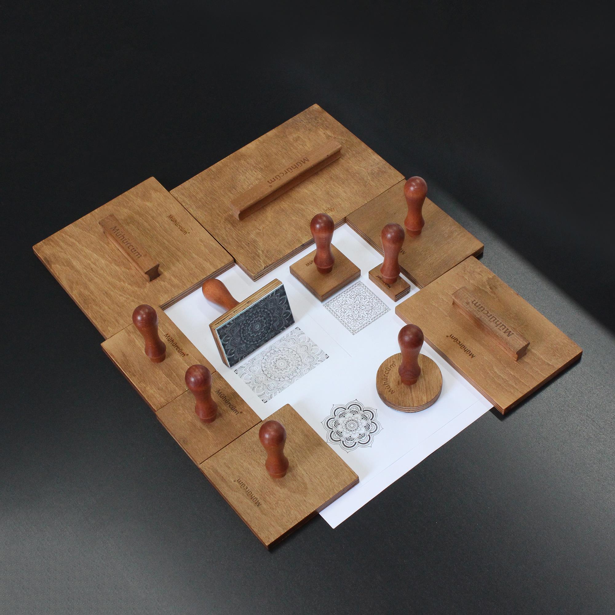 Ahşap Mühür Damga Paketleme - Kağıt - Kumaş - Karton  