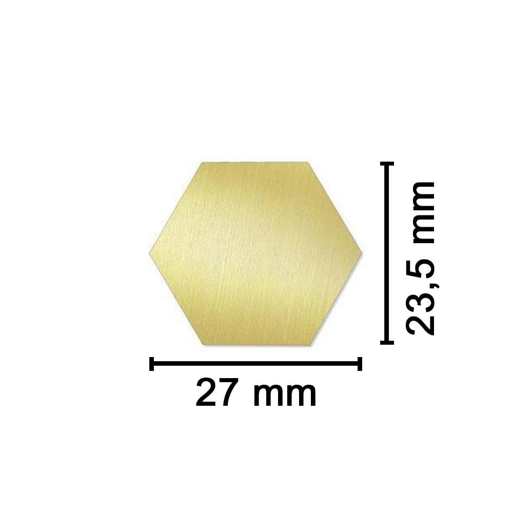 Boş Mum Mühür Pirinç Başlığı Altıgen 2 27x23,5