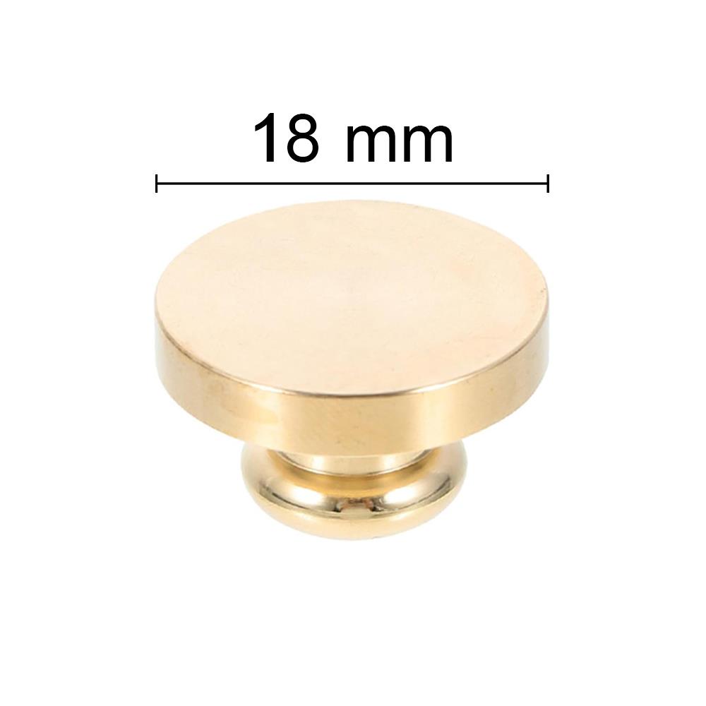 Boş Mum Mühür Pirinç Damga Başlığı Yuvarlak 18 mm