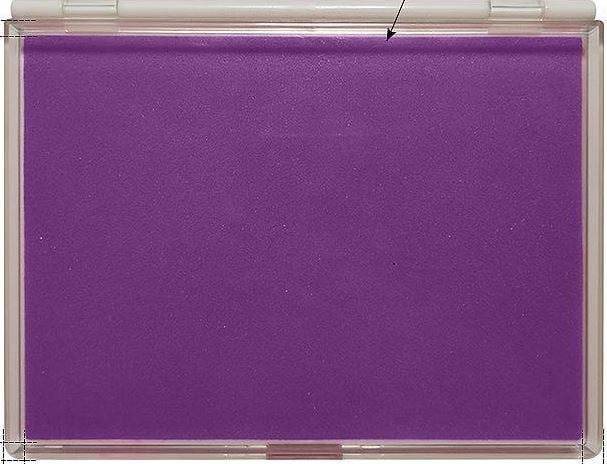 Büyük Boy Mor Istampa 165*127mm Su Bazlı Mürekkep Baskı Pedi 