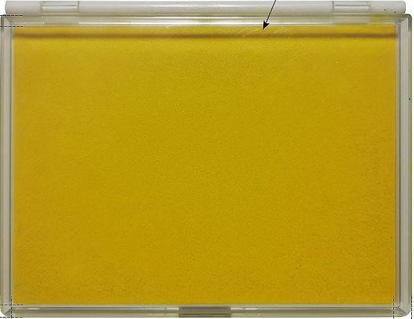 Büyük Boy Sarı Istampa 165*127mm Su Bazlı Mürekkep Baskı Pedi