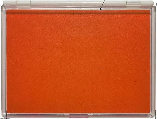 Büyük Boy Turuncu Istampa 165*127mm Su Bazlı Mürekkep Baskı Pedi