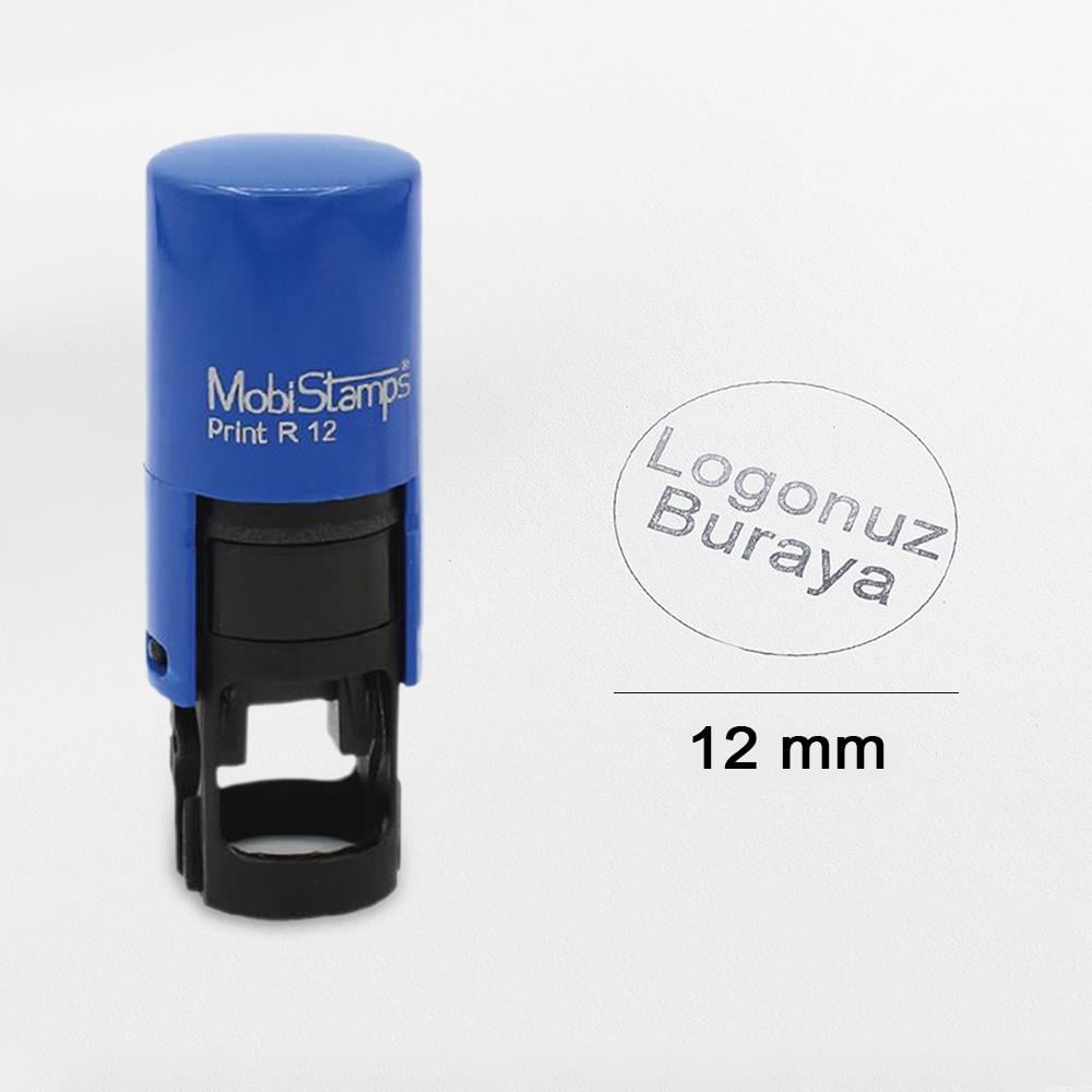 Kişiye Özel - Kitap Mühürü Kendinden Mürekkepli Otomatik Kaşe 12 mm Çap