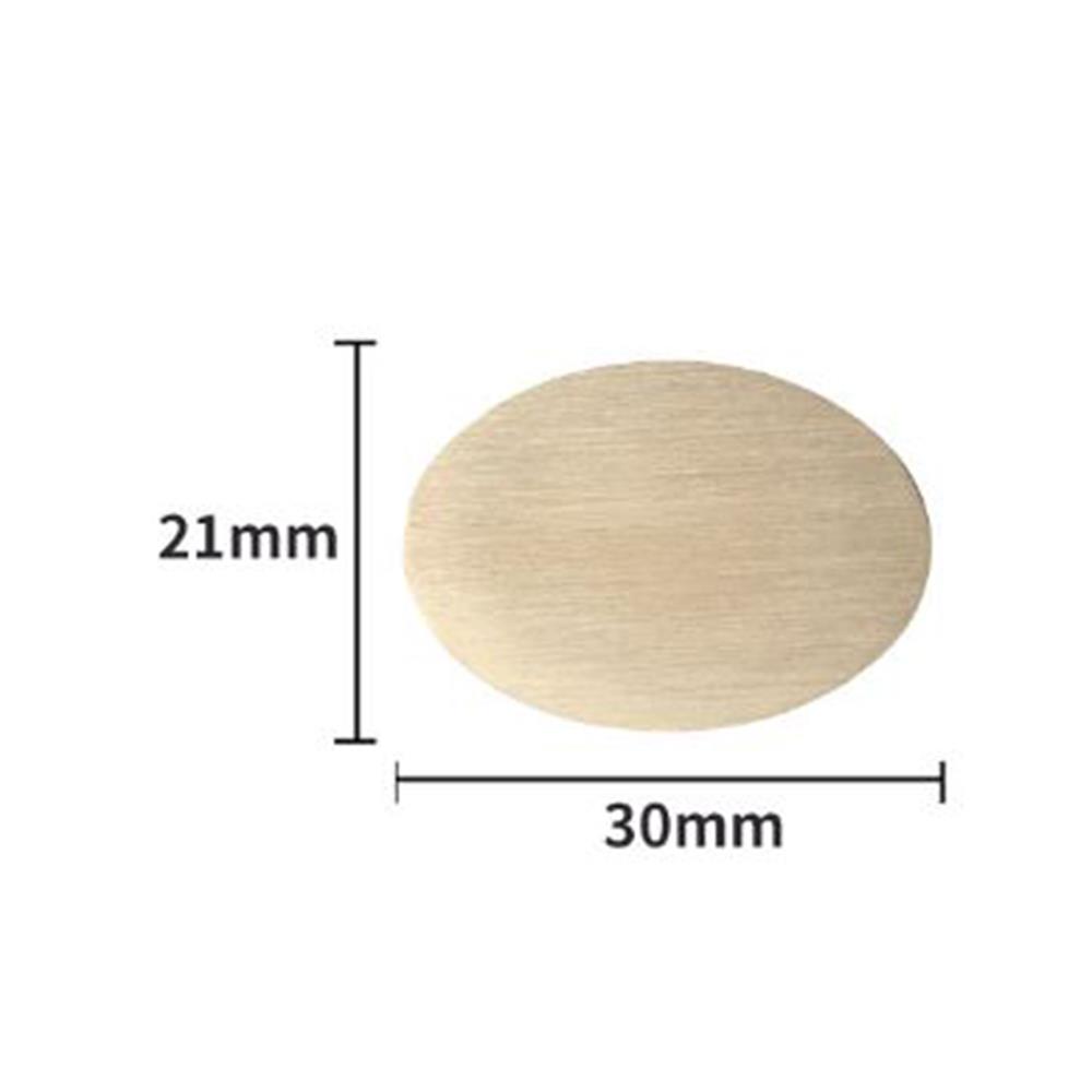 Mühür Mumu Damga 21x30 mm Oval Boş Pirinç Kafa + Ahşap Sap