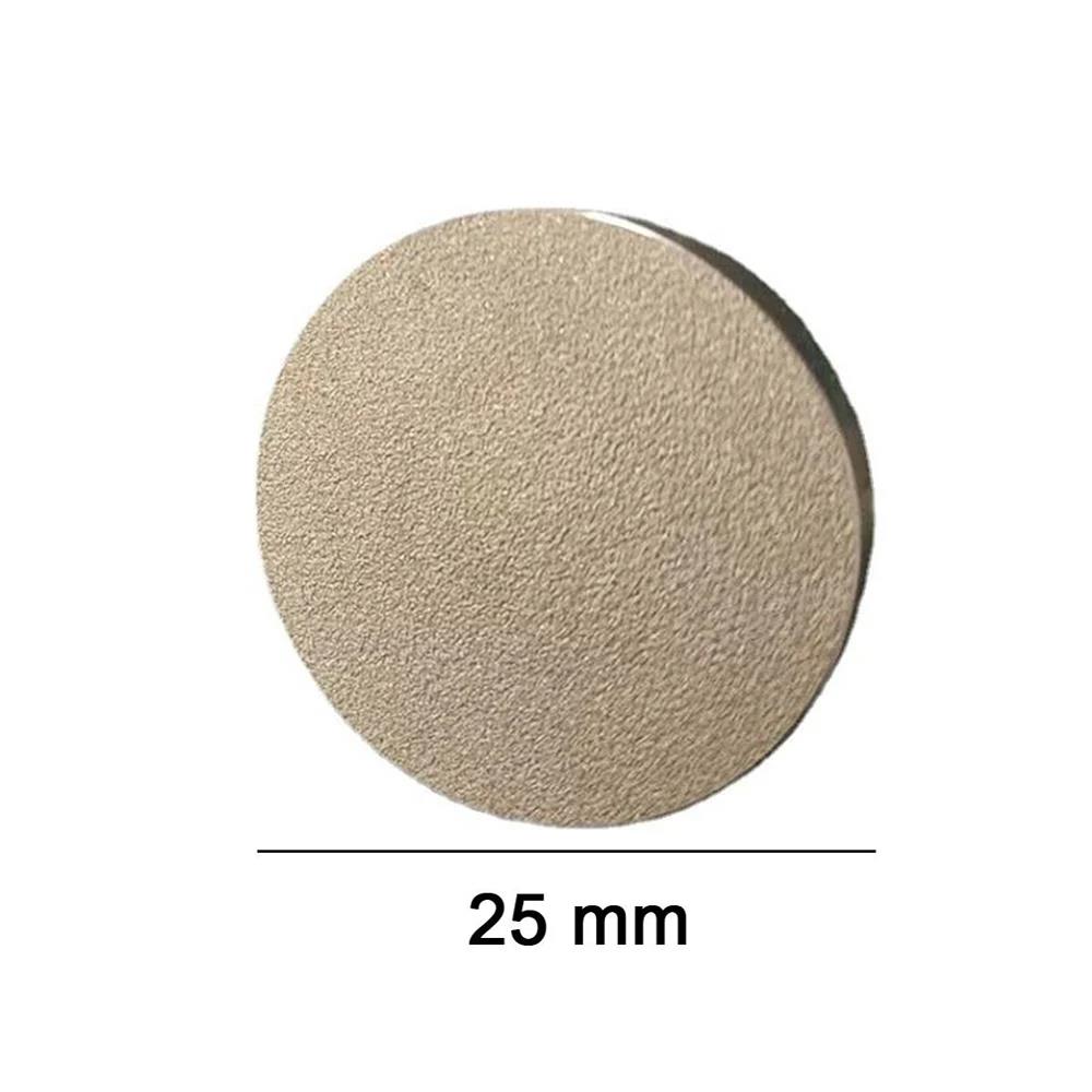 Mühür Mumu Damga 25 mm Yuvarlak Kumlu Boş Pirinç Kafa + Ahşap Sap 