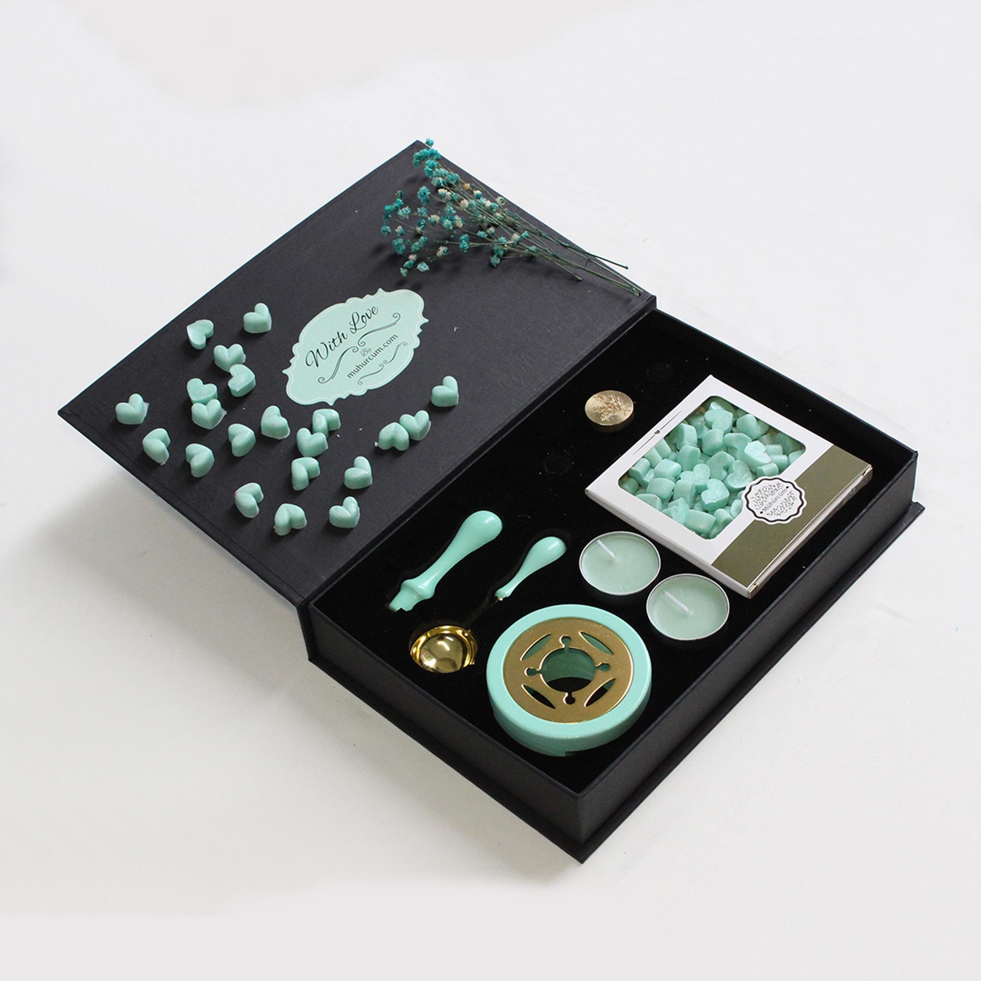 Mum Mühürü Uygulama Seti Su Yeşili Kendin Yap Mühür Seti 6 Parça BBS108