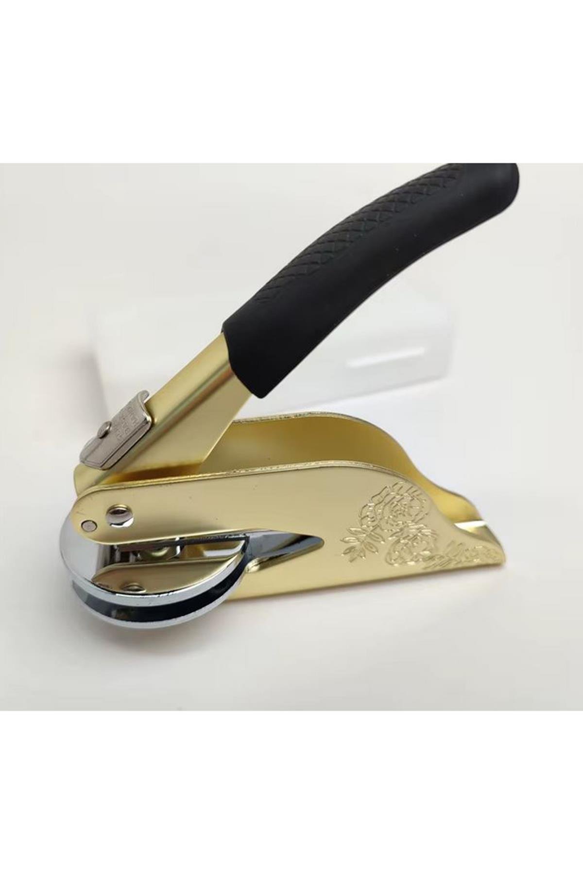 Soğuk Mühür Kabartma Damga Çelik Baskı Presi Lastik Sap Gold
