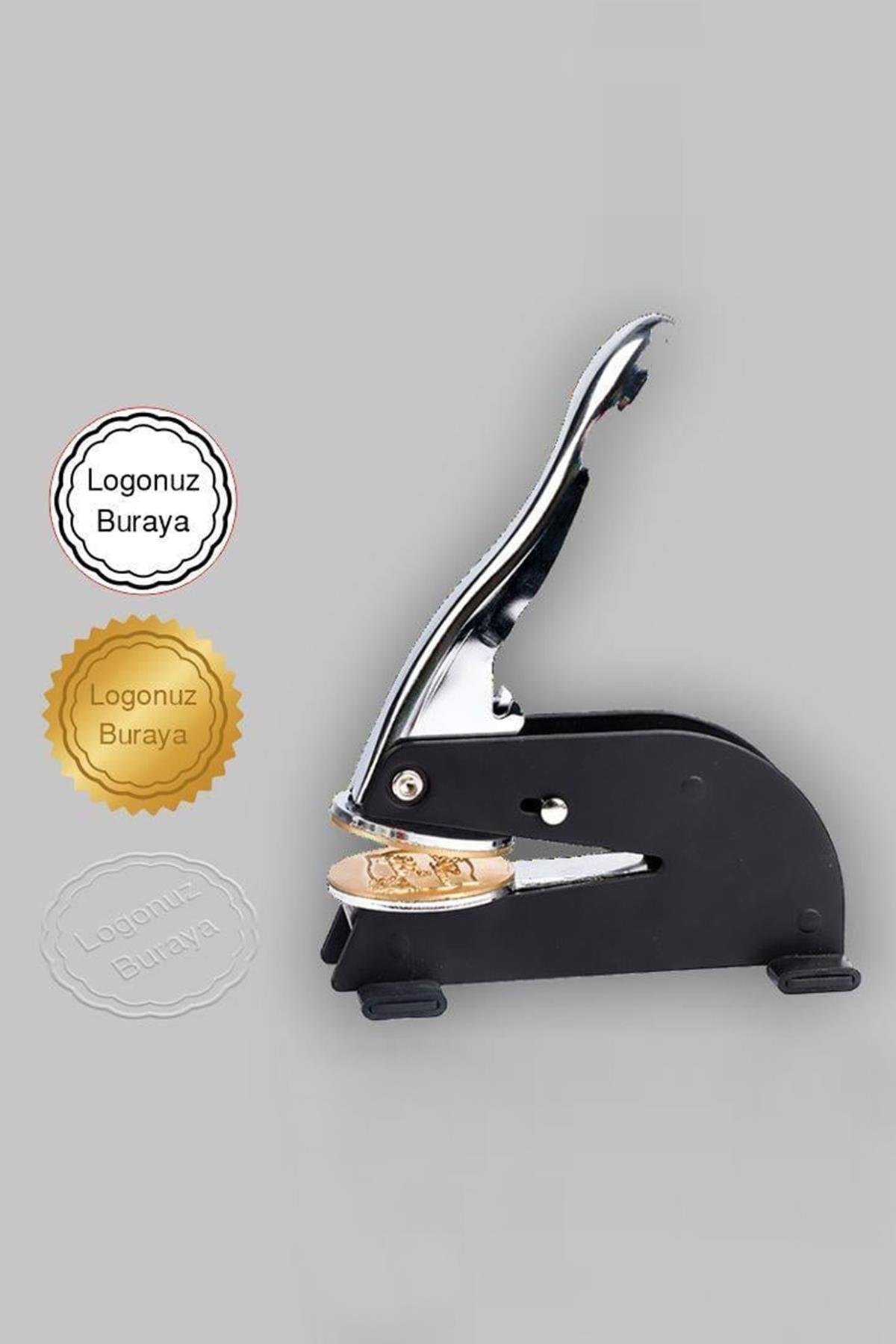 Soğuk Mühür Kabartma Damga Portatif Masa Tipi Baskı Makinesi 52mm