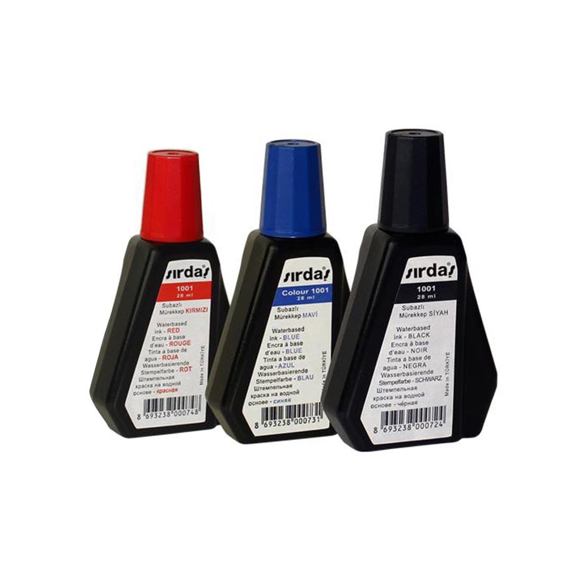 Stampa için mürekkep Siyah - Lacivert - Kırmızı