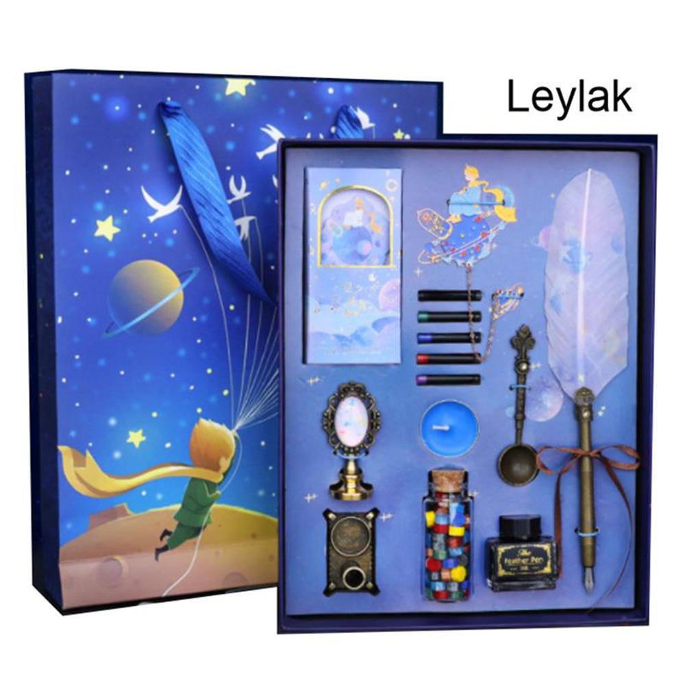Tüy Divit Kalem Mürekkep Mühür Kaşık 15 li Pirinç Set Dream